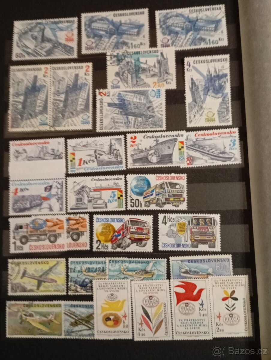 Známky, aršiky ČSSR