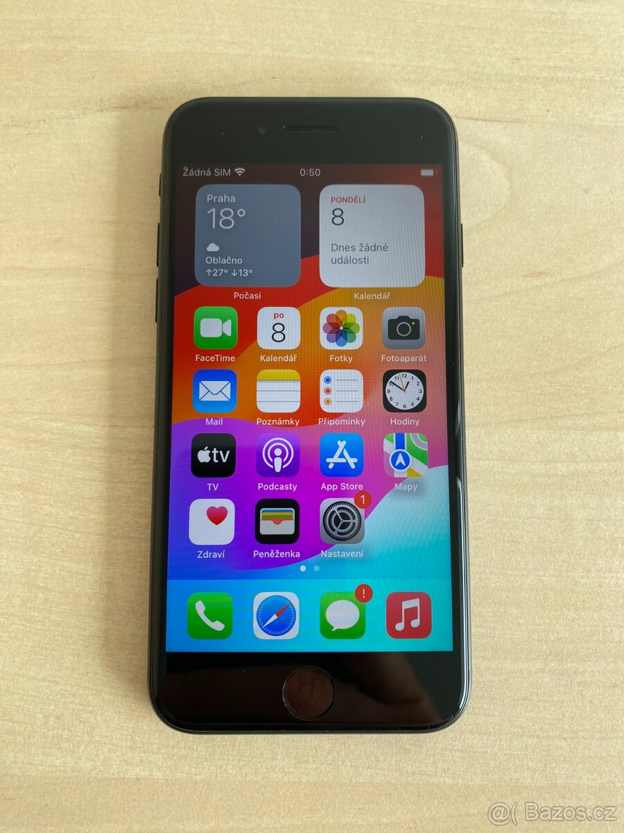 iPhone SE (2020) 64GB Černý, baterie 91%