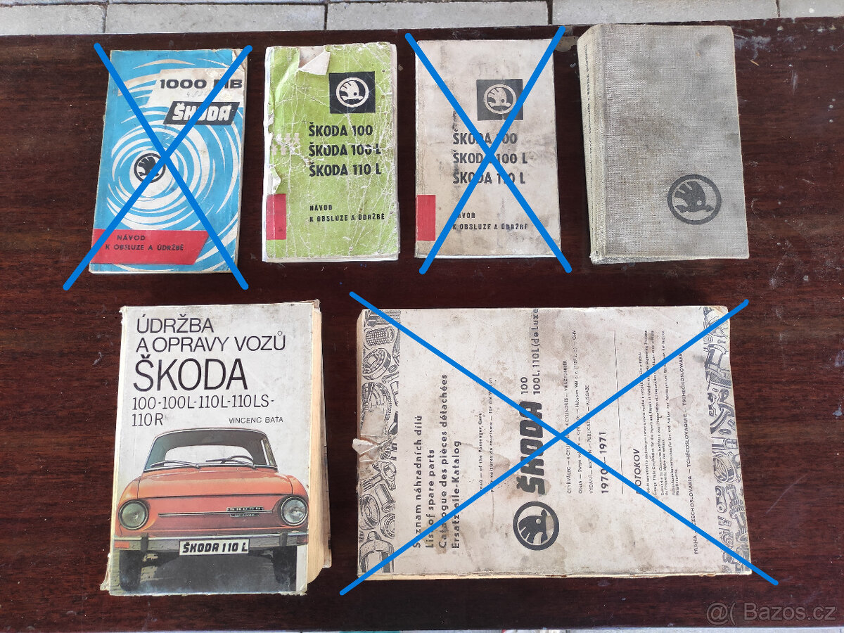 Návod k oblsuze, údržbě, Škoda 100,110,110r