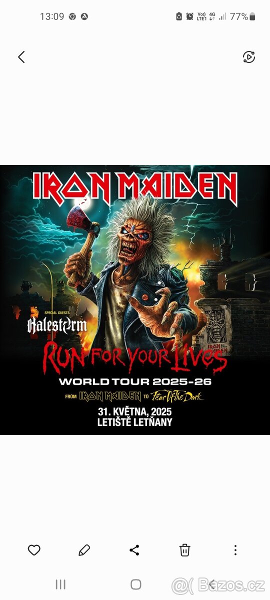 Iron Maiden 31.5.25 Letnany stání