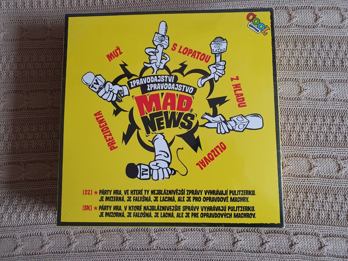 Prodám: deskovou hru Zpravodajství Mad news