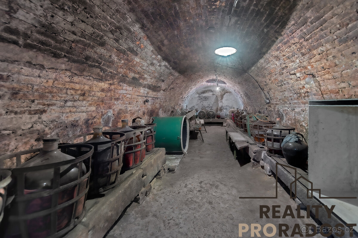 Prodej vinného sklepa na pozemku 450 m2 s ve Strachoticích,
