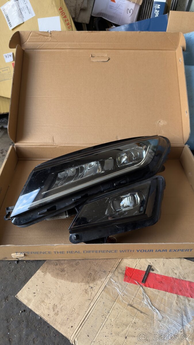 Full LED světlomety Škoda Kodiaq 2017–2020 – originál,