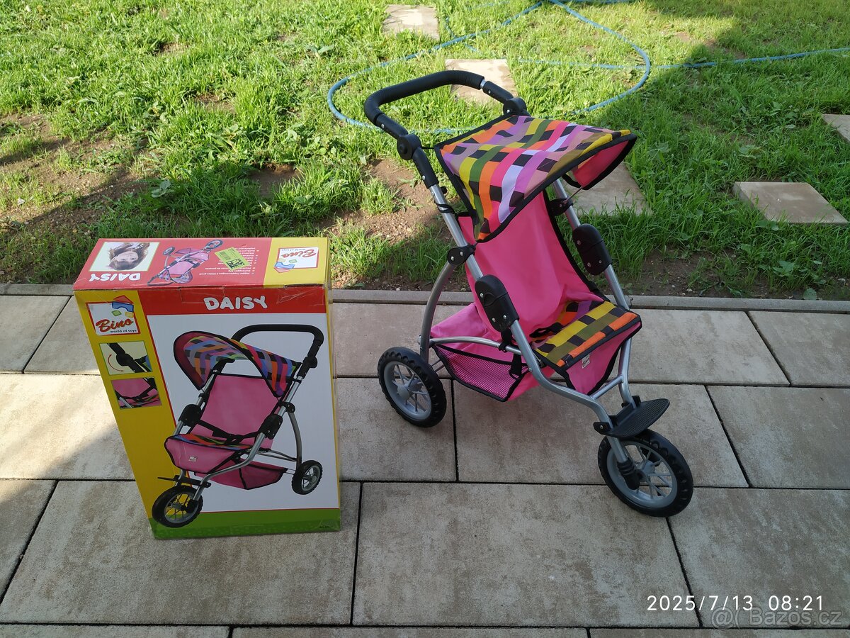 Sportovní kočárek pro panenky Daisy doll jogger big