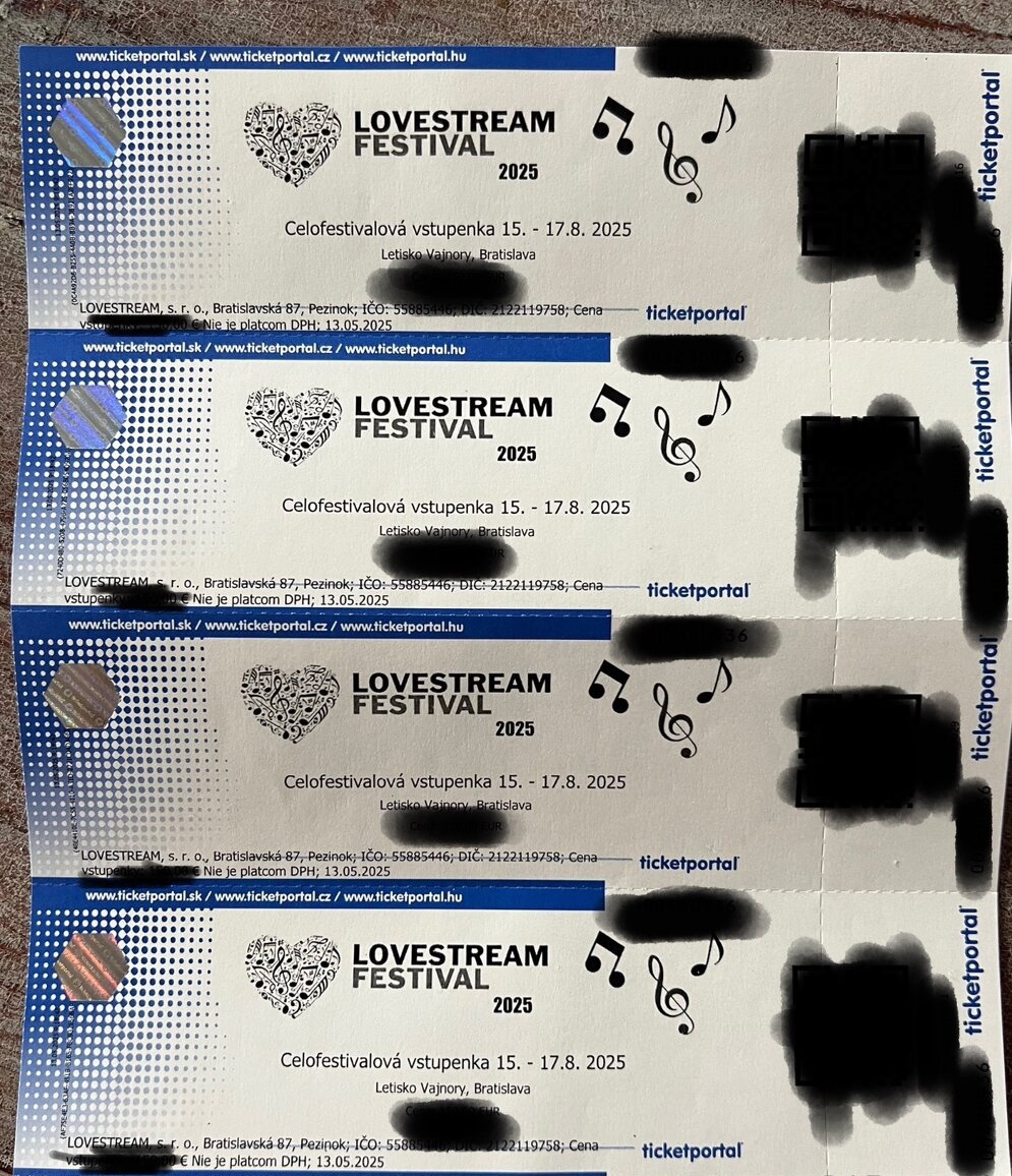 Vstupenky na LOVESTREAM BRATISLAVA 15. 17.08 2025