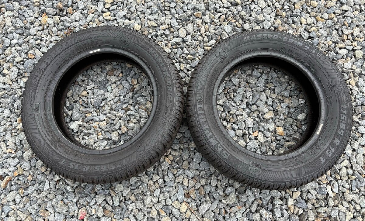 2 zimní pneumatiky 175/65/15