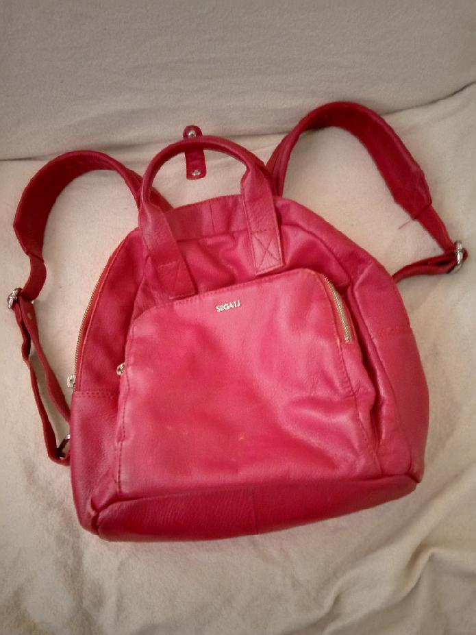 NOVÝ dámský městský batoh SEGAL, kožený