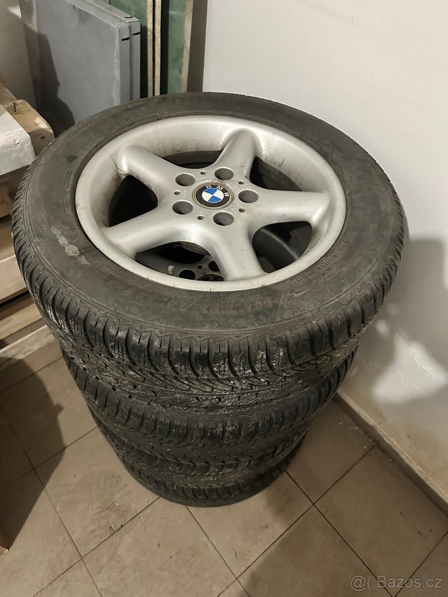 BMW e39 ALU kola 5x120 R16 zimní pneu 225/55R16