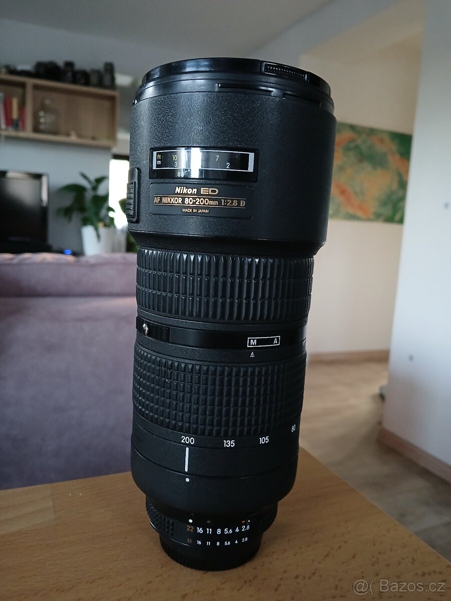Nikon 80-200mm AF 2.8 Nikkor (podobné jako 70-200mm)