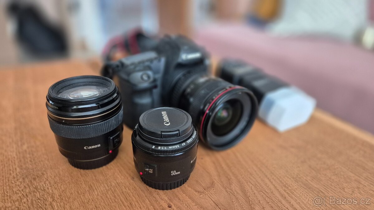 Canon EOS 5D Mark II + Canon 17-40mm/4 + 85mm/1.8 + 50mm/1.8