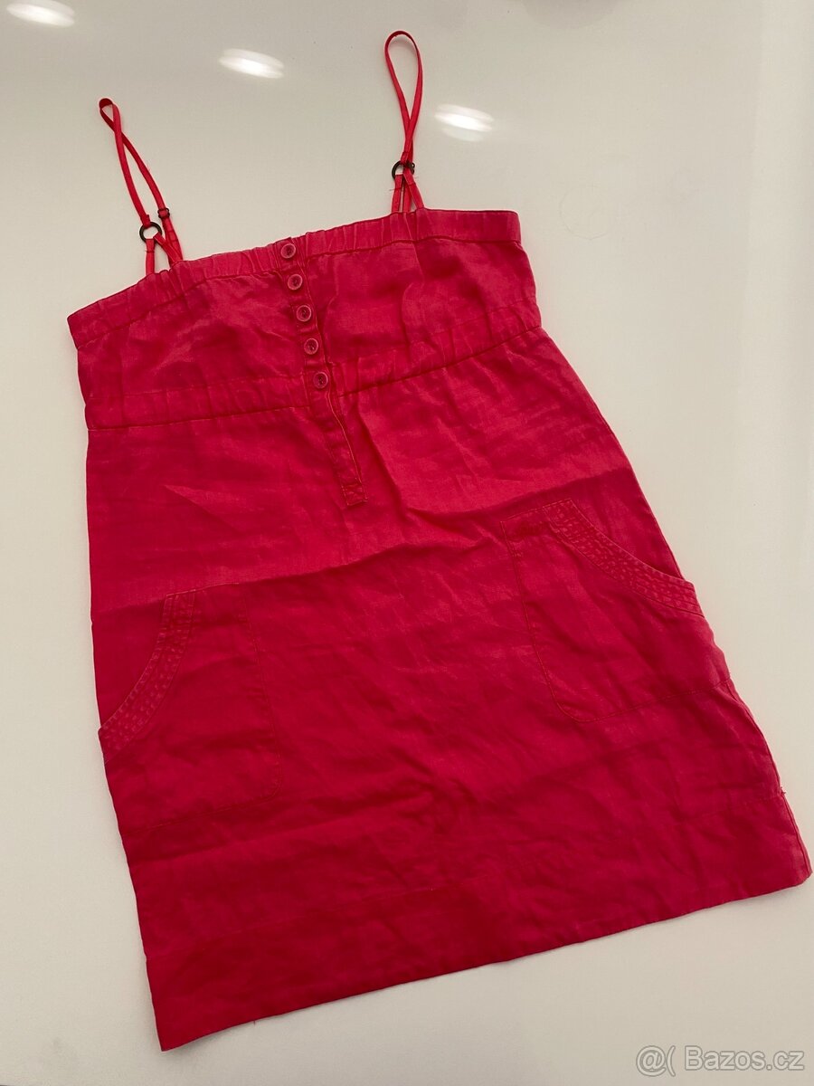 Lněné šaty Guess, vel. M