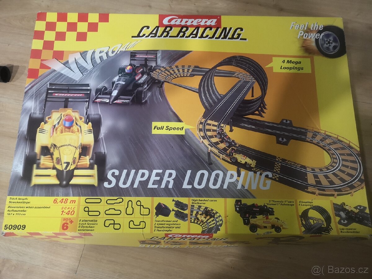 Autodráha Carrera car racing super looping