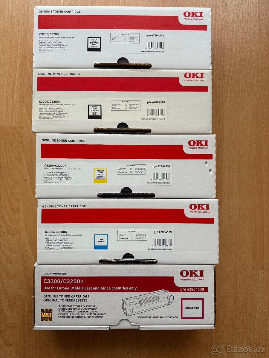 Prodám originální tonery do tiskáren OKI
