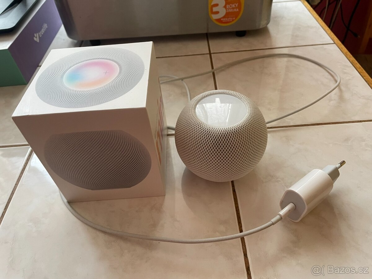 Apple HomePod mini – bílý, perfektní stav + originální krab