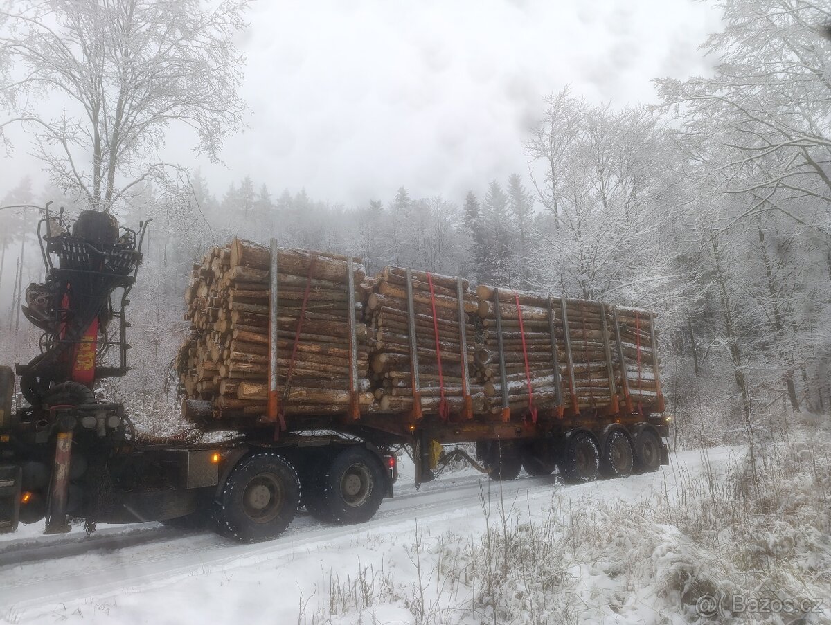 Palivové dřevo neštípané měkké/tvrdé