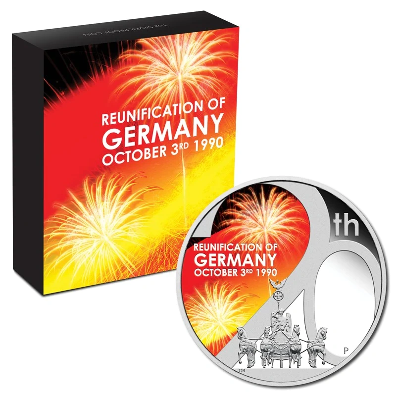 2010 Znovusjednocení Německa 1oz Silver Proof