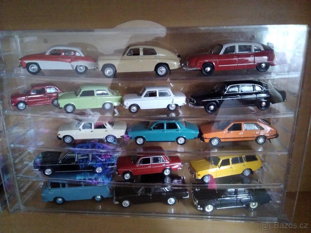 Unikátní kolekce modelů aut ČSSR.