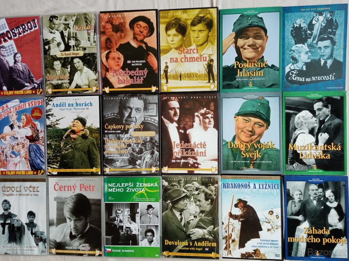 Shrnuti orig. českých filmů v boxech od 44 Kč