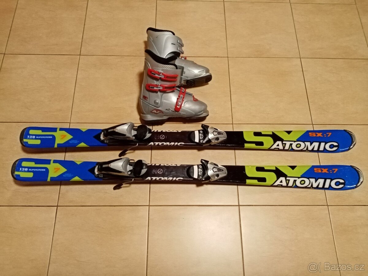 Dětské lyže 130cm.