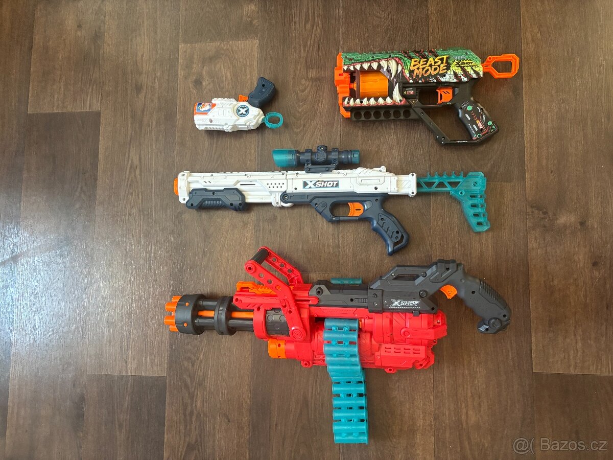 Zbraně X-shot (pasují náboje Nerf)
