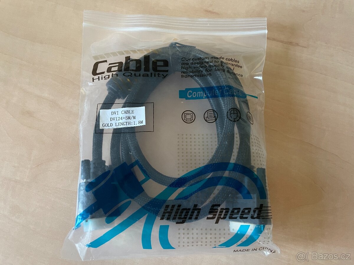 DVI kabely DVI-I a DVI-D 1,8m 2m
