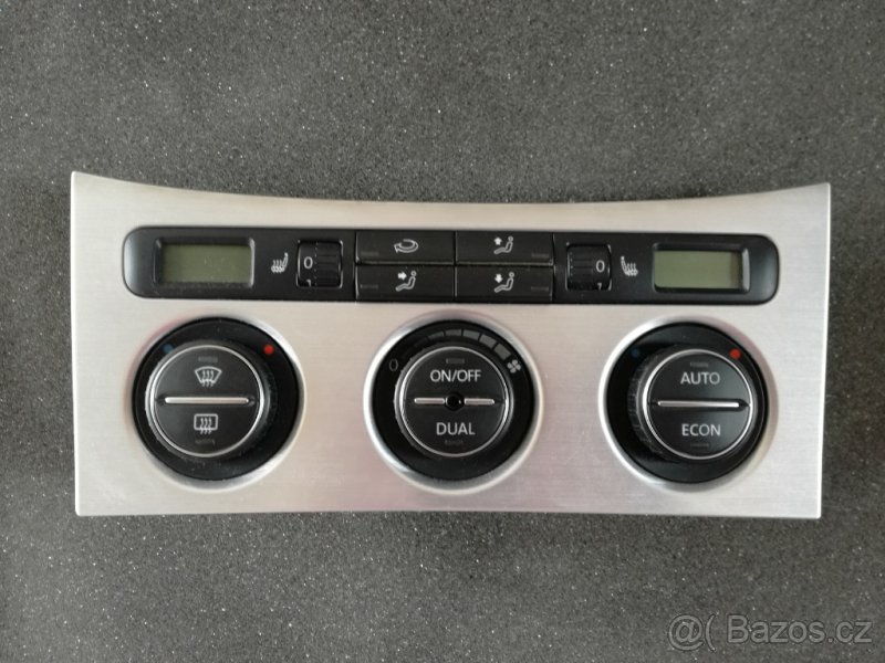 Klimatronic panel VW 3C0907044AH, dekor hliník 3C0863100