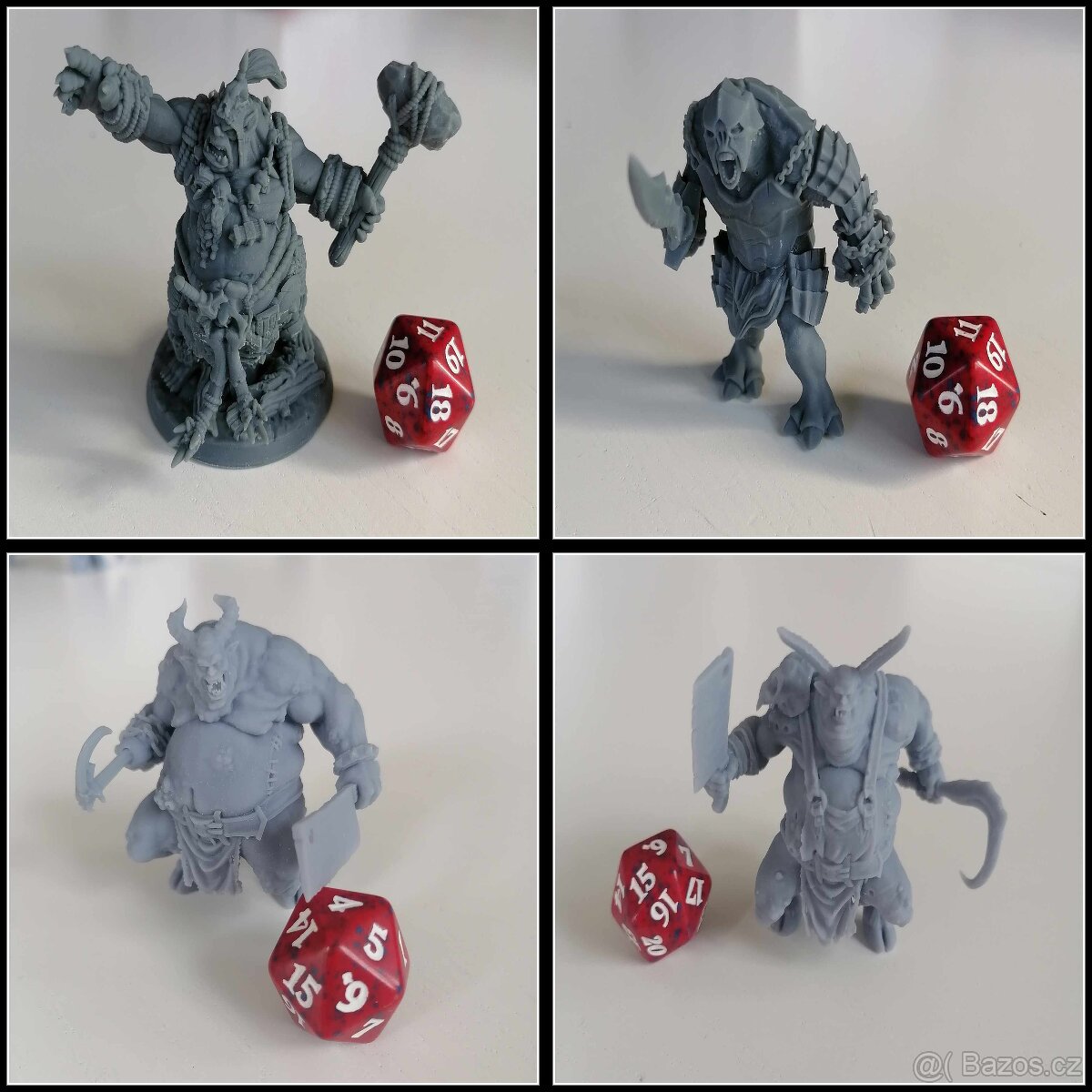 Fantasy figurky - 3D tisk - velké (cena za 1ks)