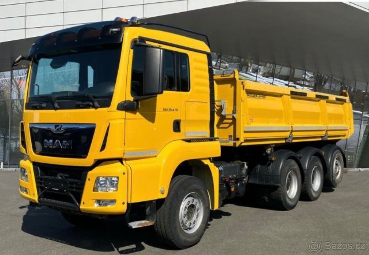 MAN TGS 35.470 8x4 třístranný sklápěč Bordmatic