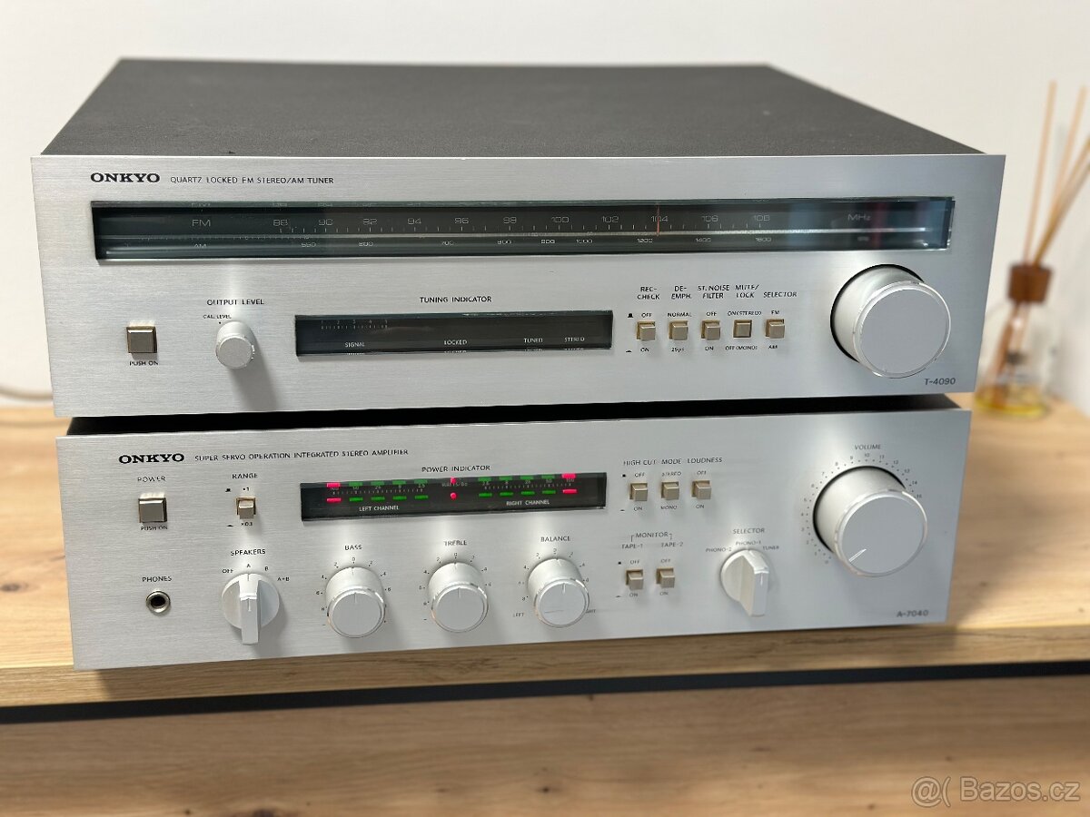 ONKYO A-7040 + T-4090 STEREO ZESILOVAČ + TUNER 