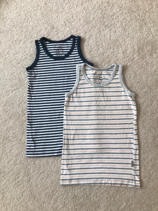 2x Tričko bez rukávů Little Angel, vel 104