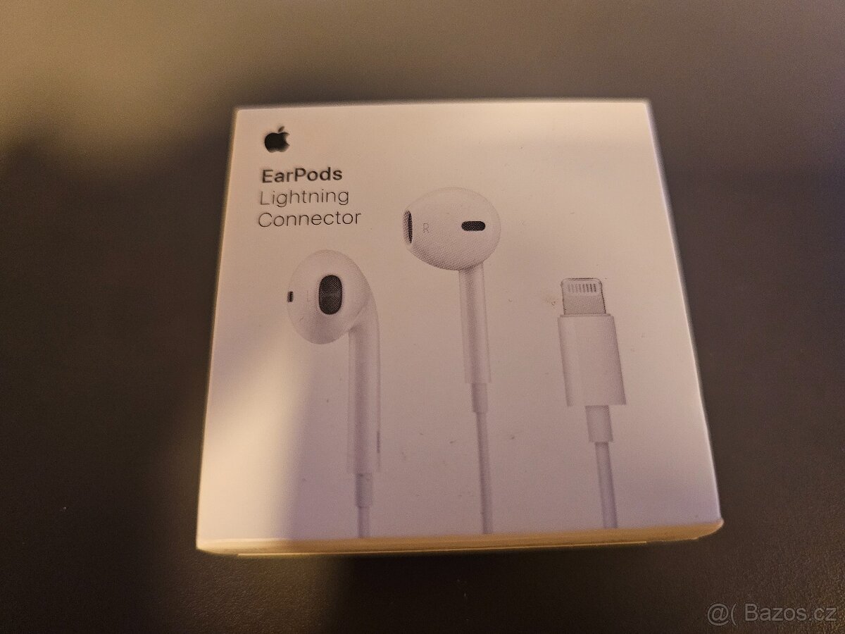 Apple Earpods MMTN2ZM/A s lightning sluchátka - NEPOUŽITÁ