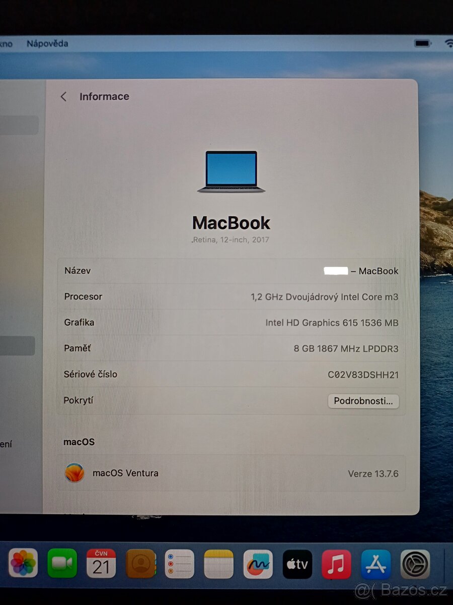 MacBook retina 12" - 2017