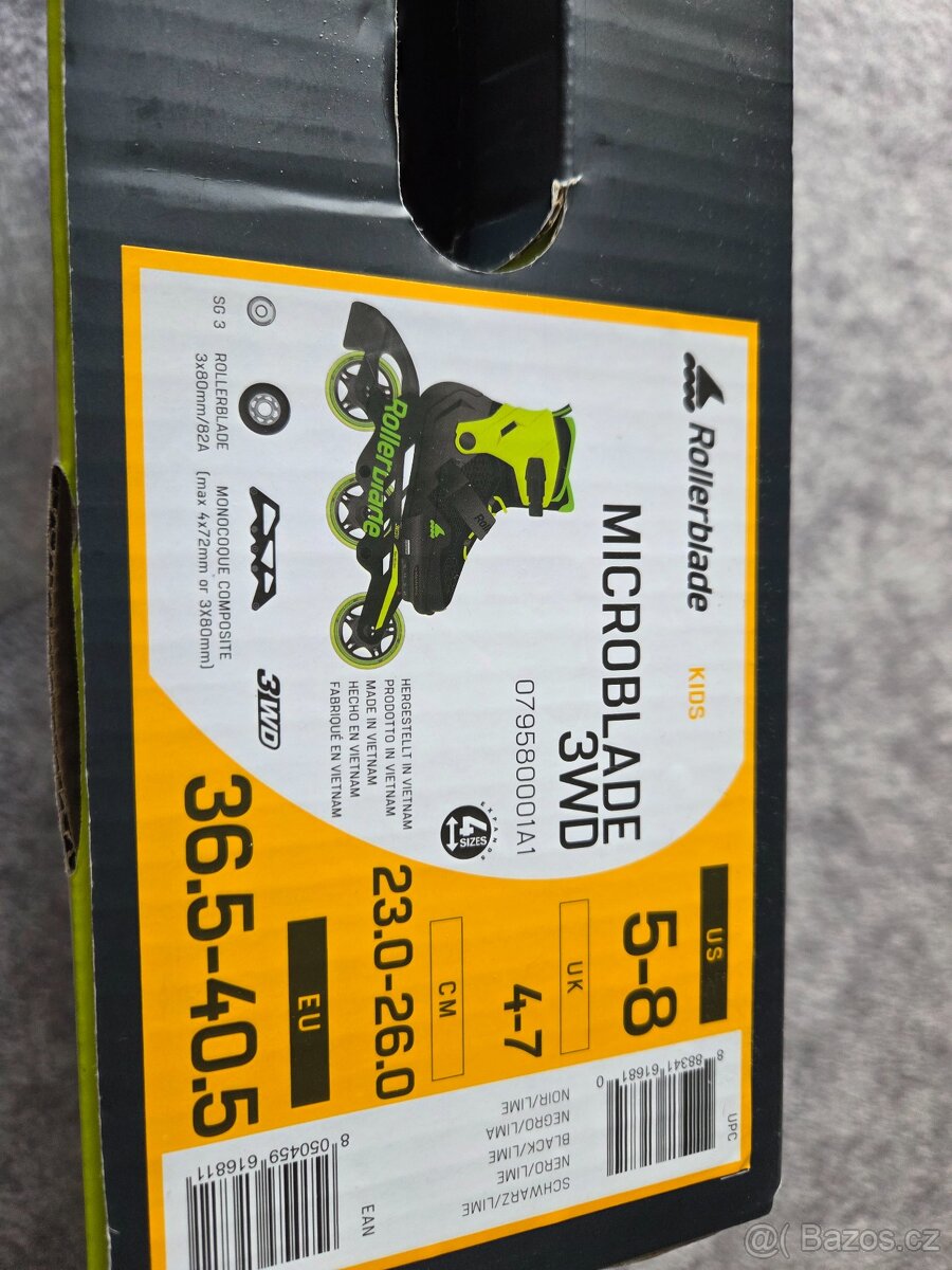 Dětské kolečkové brusle Rollerblade Microblade