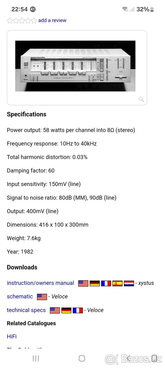MARANTZ amplifier PM 5200 C