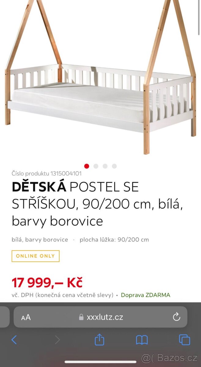 Dětská teepee postel NOVÁ