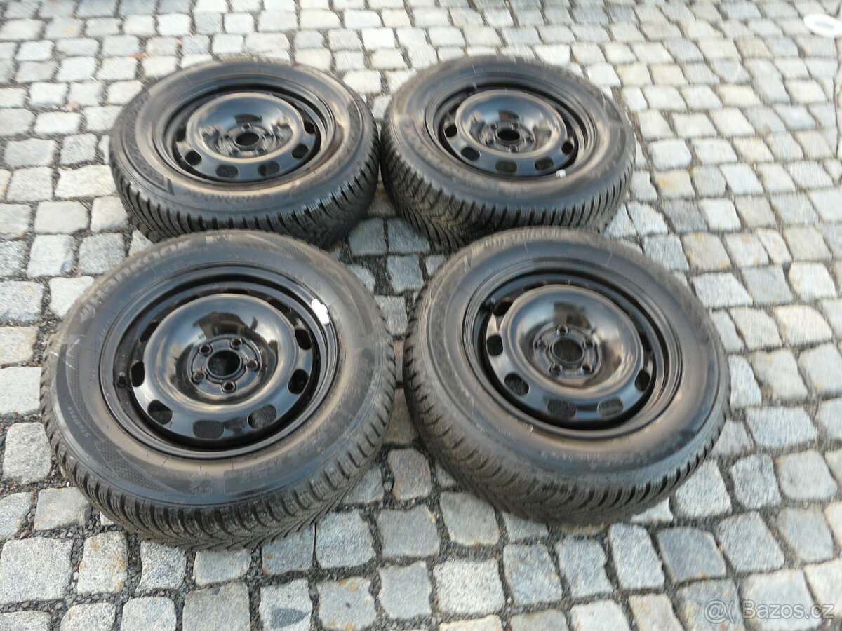 ZIMNÍ PNEU + DISKY 195/65R15 SEAT ŠKODA 15" VW