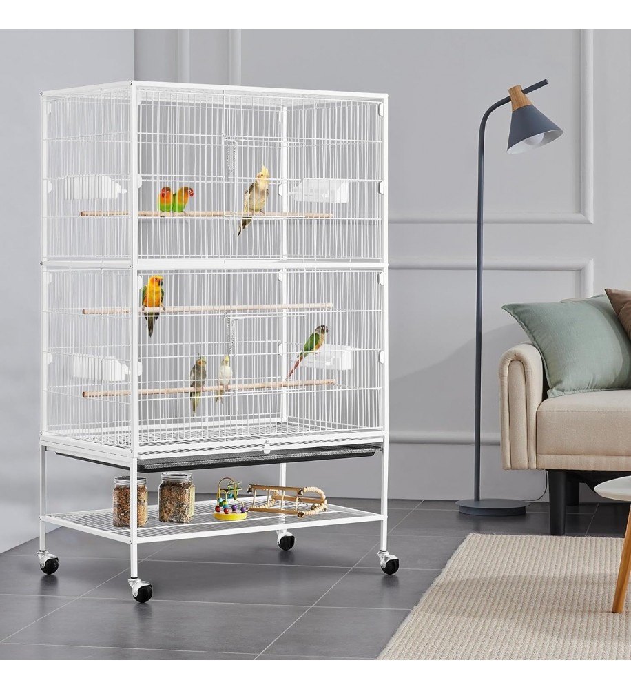 Kovová voliéra,klec pro malé i velké ptáky,papoušky135x80x53