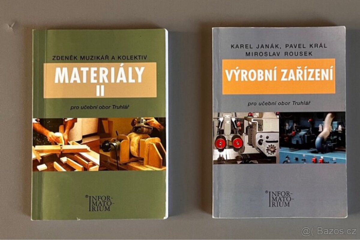 Prodám učebnice pro obor truhlář