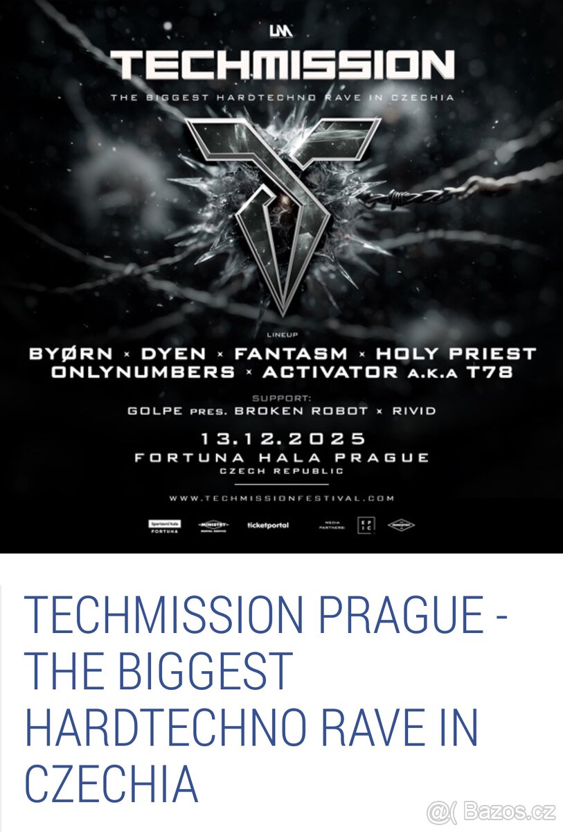 Techmission vstupenky