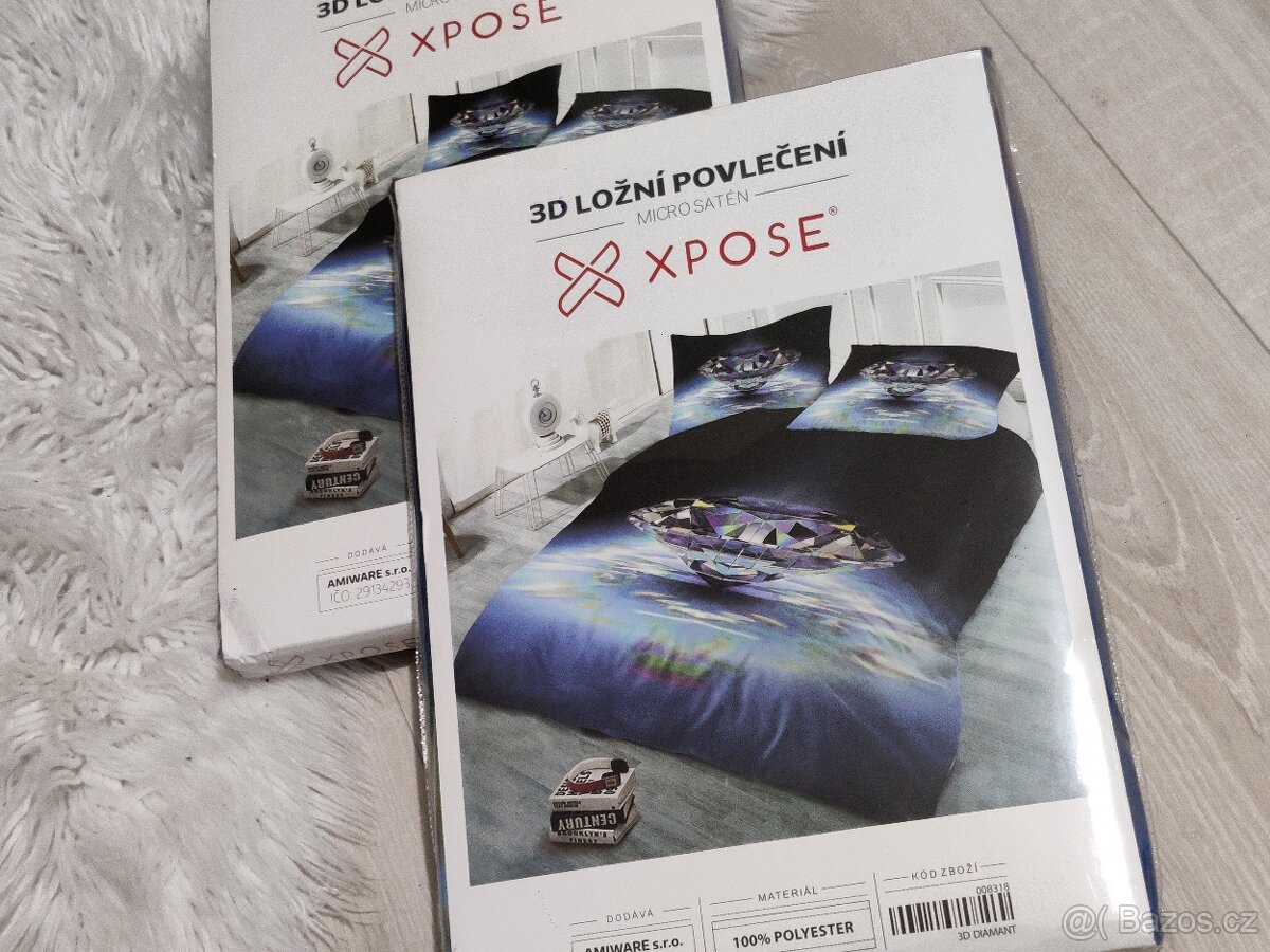 3D povlečení DIAMANT na lůžko micro satén