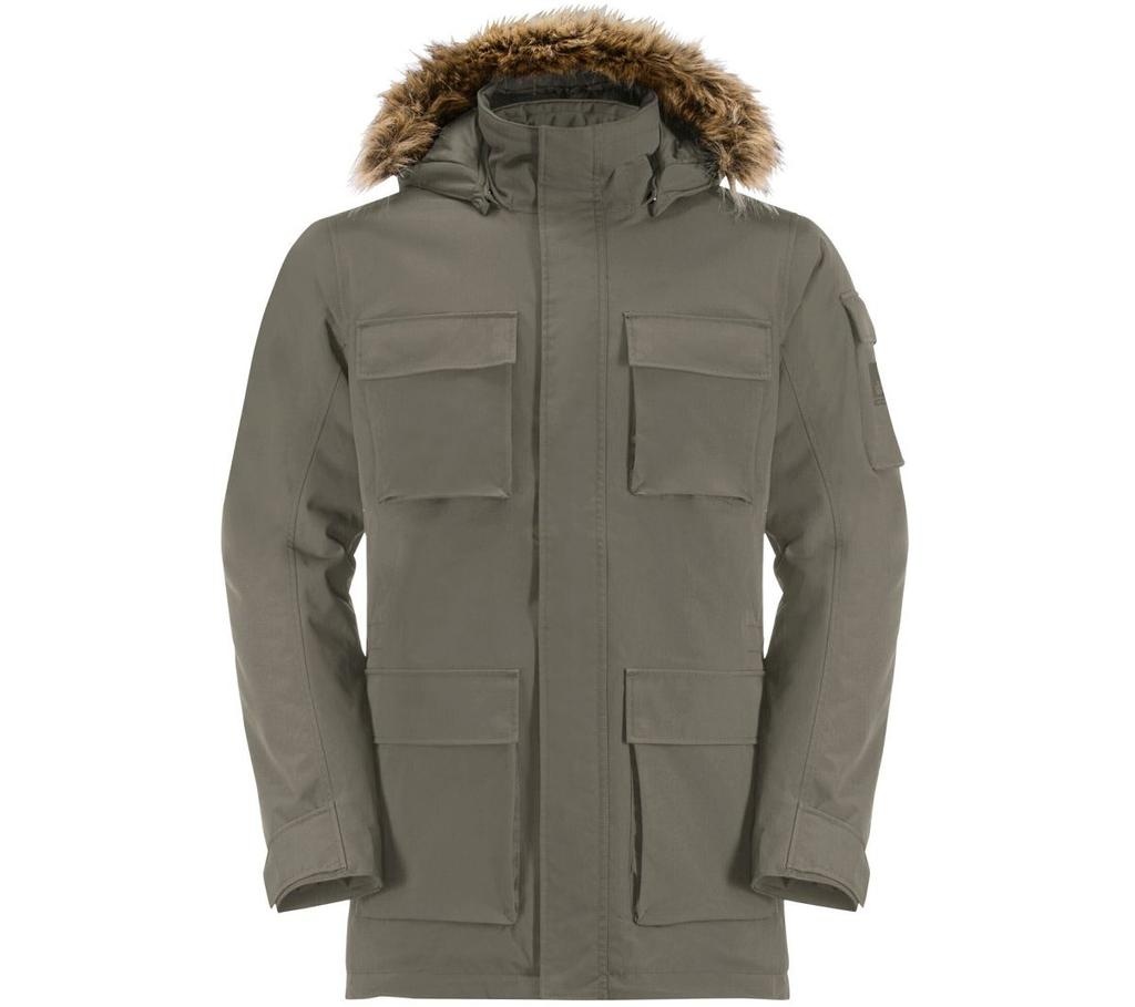 Jack Wolfskin Glacier Canyon Parka Olivově zelená