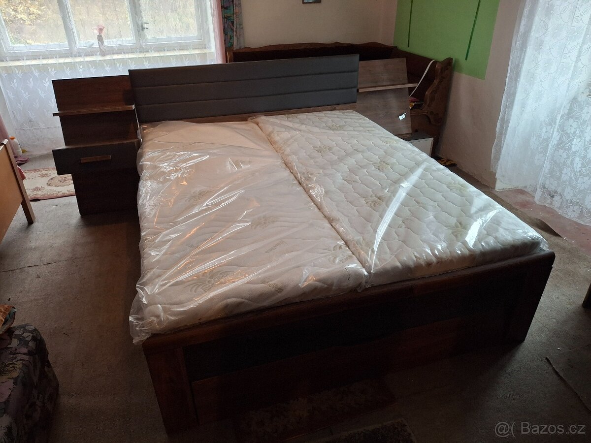 Postel 160x200 s úložným prostorem
