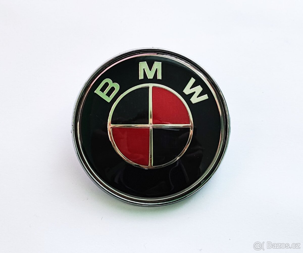 BMW zadní znak červenočerný 74mm
