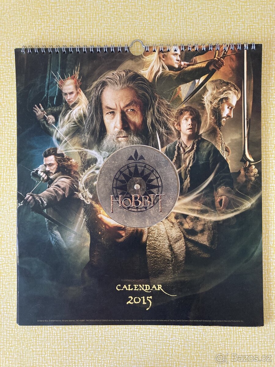 Nástěnný kalendář Hobbit
