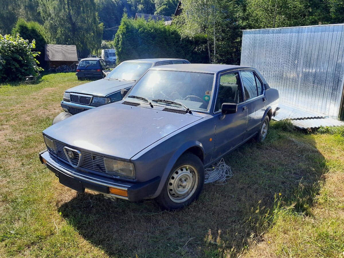 Alfa Romeo Alfetta 2000, 96 kw, do provozu 1982