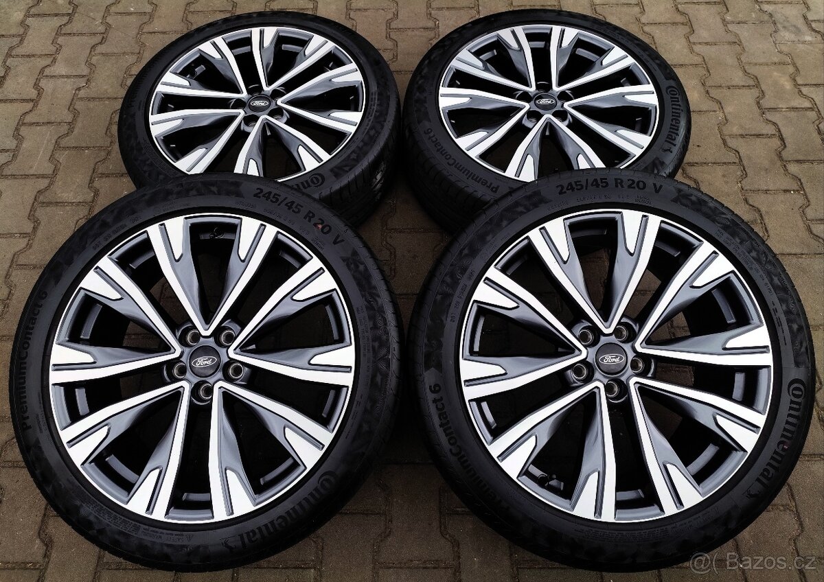 Alu kola originál Ford Kuga 5x108 R20 KRÁSNÁ TOP SADA