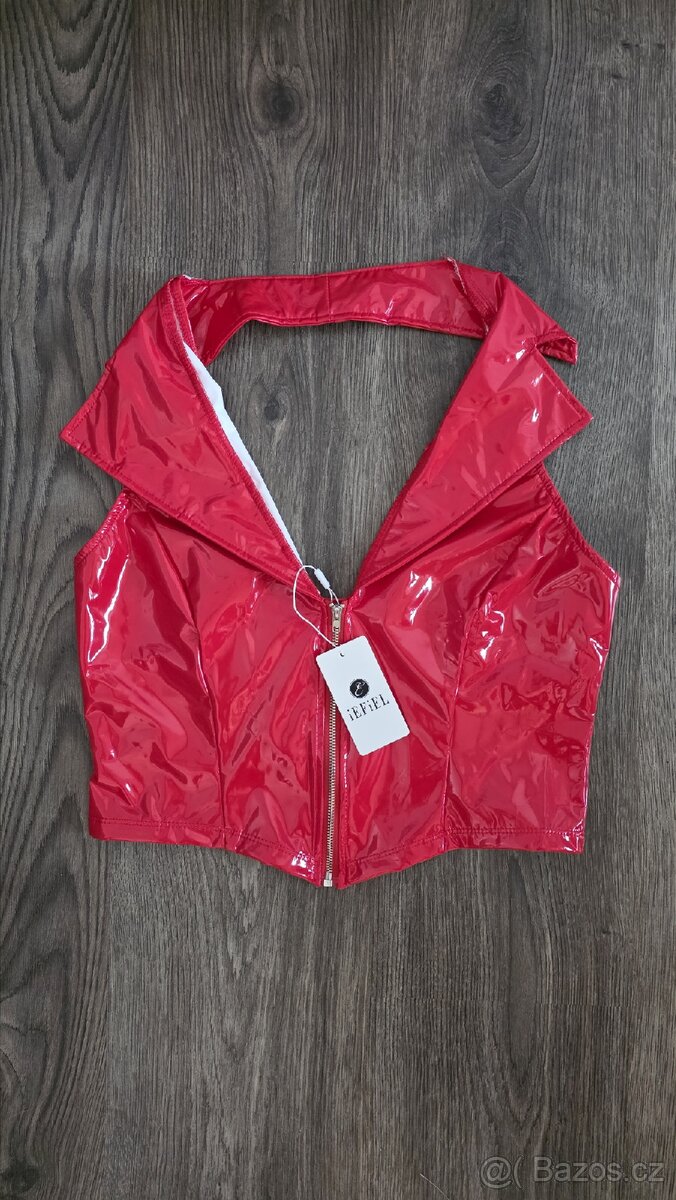 Vinylový,pvc top vel.L