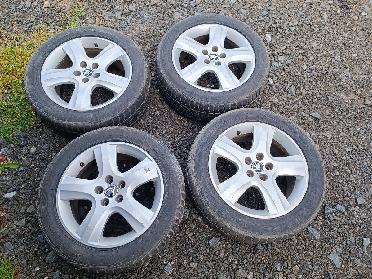 5x100 R16 hliníková kola Škoda