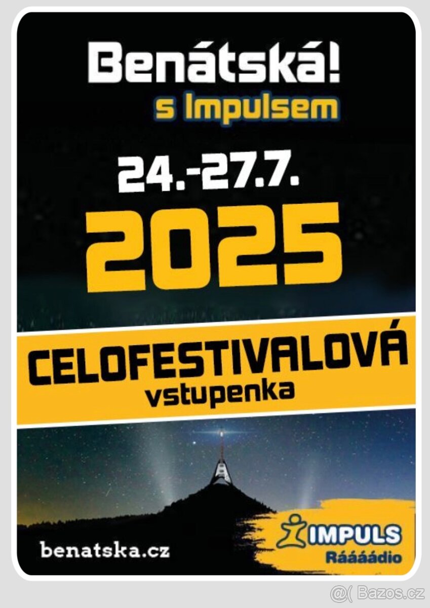 Celofestivalová vstupenka na Benátskou 2025