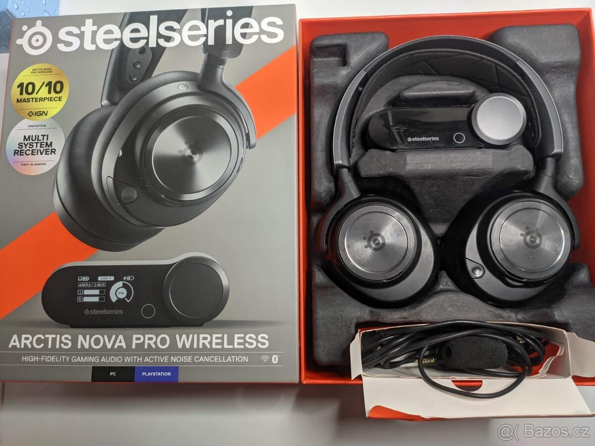 Bezdrátová sluchátka Steelseries arctis nova pro wireless